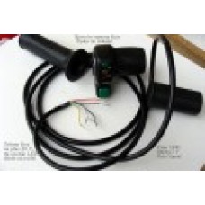 Ročka polovična za hitrost 36 V s tipkalom ali stikalom in LED za prikaz polnosti baterije